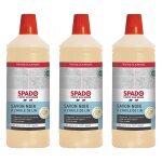 Spado lot de 3 flacons 1 litre savon noir à l'huile de lin - dégraisse, nourrit et brille Spado lot de 3 flacons 1 litre savon noir à l'huile de lin - dégraisse, nourrit et brille