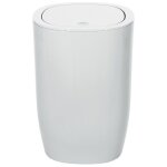 Spirella pure poubelle salle de bain accessoires, polystyr�ne, 25x 17x 17cm, white, 25 x 17 x 17 cm
