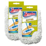Spontex lot de 2 recharges pour balai extra