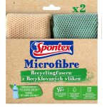 Spontex chiffon microfibre en fibres recycl�es, pack de 2