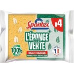 Eponge grattante - spontex - l'�ponge verte - 4 unit�s - couleur verte - economique