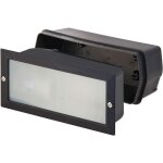 Spot chemin extrieur: ip54. avec douille pour 1 ampoule e27, compatible led. botier d'encastrement ...