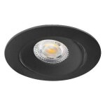 Spot encastr� orientable - 5w - dimmable - noir - aspen aric