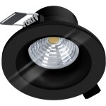 Spot led encastrable salabate, luminaire encastr extra - plat et dimmable en aluminium noir et verre ...
