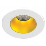 Spot led encastr� fixe ef8 - 7w - 3000k - 4000k - blanc / dor� aric