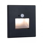 Spot led mural encastr� avec d�tecteur de mouvement edge quadro - noir paulmann