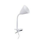 Spot pince vitis avec bras flexible - e14 - 20w - blanc