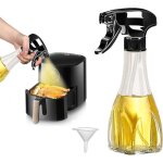 Spray d'huile de cuisine 240 ml spray d'huile d'olive pour friteuse a air flacon pulv�risateur d'huile ...