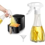 Spray d'huile de cuisine 240 ml spray d'huile d'olive pour friteuse a air flacon pulv�risateur d'huile ...