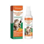 Spray repulsif pour chats, spray naturel pour l'interieur et l'exterieur, formule sure et sans taches ...