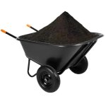 Springos� brouette de jardin 300 litres � deux roues