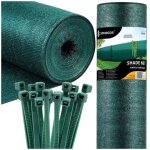 Springos� filet d'ombrage 1, 5 x 25 m - toile occultante 140 g / m + 100 colliers de serrage