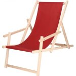 Springos® transat de jardin chaise longue pliante en bois avec accoudoirs Springos® transat de jardin chaise longue pliante en bois avec accoudoirs