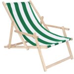 Springos® transat de jardin chaise longue pliante en bois avec accoudoirs Springos® transat de jardin chaise longue pliante en bois avec accoudoirs