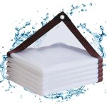 Spwa - bâche imperméable en pvc transparent avec ?illets - 3 x 4 m - pour balcon, bac a sable, extérieur ... Spwa - bâche imperméable en pvc transparent avec ?illets - 3 x 4 m - pour balcon, bac a sable, extérieur ...
