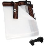 Spwa - bâche imperméable transparente avec ?illets - 2 x 2, 5 m - en tissu imperméable - protection contre ... Spwa - bâche imperméable transparente avec ?illets - 2 x 2, 5 m - en tissu imperméable - protection contre ...