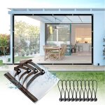 Spwa - b�che imperm�able transparente avec ?illets, b�che transparente avec oeillets 3x2 pour meubles ...