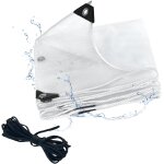 Spwa - bâche, pvc, imperméable à l'eau, transparente, avec ?illets, 0, 35 mm, imperméable, bâche, pour ... Spwa - bâche, pvc, imperméable à l'eau, transparente, avec ?illets, 0, 35 mm, imperméable, bâche, pour ...