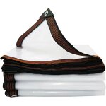 Spwa - b�che transparente avec anneaux grav�s, 2 x 2, 5 m, imperm�able, en pvc, pour ext�rieur, b�che ...