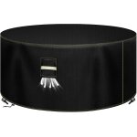 Spwa - housse table de jardin, 600d tissu oxford housses pour mobilier Ø160 x 74cm, bâche salon de jardin ... Spwa - housse table de jardin, 600d tissu oxford housses pour mobilier Ø160 x 74cm, bâche salon de jardin ...