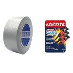 Spwa - ruban toil amricain gris argent, 50 mm x 25 mtres, impermable, rparations et bricolage, ...