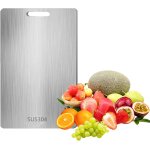 Spwb - planche a dcouper en acier inoxydable titane multifonction double face sans bpa de qualit suprieure ...