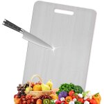 Spwb - planche a decouper en titane, 34 * 23cm titanium cutting board, planche à découper en acier inoxydable, ... Spwb - planche a decouper en titane, 34 * 23cm titanium cutting board, planche à découper en acier inoxydable, ...