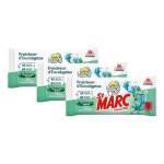 St marc lot de 3 lingettes nettoyante dsinfectante, 42 lingettes, parfum eucalyptus, convient aux appareils ...