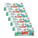 St marc lot de 6 lingettes nettoyante dsinfectante, 42 lingettes, parfum eucalyptus, convient aux appareils ...