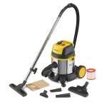 Stanley aspirateur eau et poussiere 1400 w cuve 20 l en inox avec prise pour outil lectroportatif