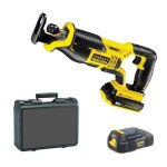 Stanley fmc675d2 scie sabre sans fil 18 v - 2 ah (li - ion) 2 accus lame & coffret