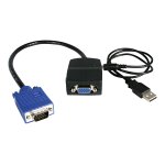 Startech. com cble rpartiteur / splitter vido vga aliment par usb - adaptateur doubleur vga - 1x ...