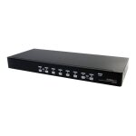 Startech. com commutateur usb vga kvm 8 ports  montage sur rack avec audio (cbles audio inclus) - commutateu ...