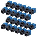 Startech. com jack keystone cat6, lot de 24 prises ethernet rj45 keystone, prise murale utp cat6, 180 ...