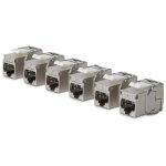 Startech. com jack keystone cat8, lot de 6 prises ethernet rj45 keystone, prise murale stp cat8, 180 ...