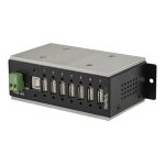 Startech. com multiprise usb 2. 0 industrielle  7 ports avec protection lectrostatique (esd) 15 kv ...