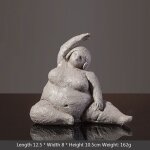 Statue abstraite de grosse dame de yoga pour la dcoration intrieure, rsine, figurine d'auckland, dcoration ...