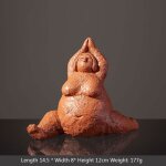 Statue abstraite de grosse dame de yoga pour la dcoration intrieure, rsine, figurine d'auckland, dcoration ...