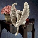 Statue d'ange de la rdemption, sculpture crative, dcoration de jardin religieux, dcoration de la ...