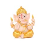 Statue de bouddha en or, seigneur ganesha, el�phant, sculptures de dieu, figurines ganesh
