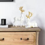 Statue de cerf en r�sine de style europ�en, d�coration de la maison, du salon, artisanat, sculpture, ...