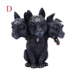 Statue de chat noir mystrieux et mignon, figurine de sorcire, dcor de bureau, ornement, sculpture ...