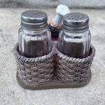 Statue chef porte - bouteille sel et poivre - d�coration cuisine r�sine - ornement