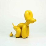 Statue de chien ballon caca en rsine moderne, sculpture animale pupmed, dcoration d'intrieur, artisanat ...