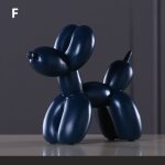 Statue de chien ballon moderne en rsine, figurine animale simple, sculpture pour la dcoration de la ...