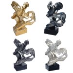Statues de couple, figurines d'amoureux, pour salon, sculptures de visage, cadeau