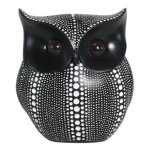 Statues pour d�coration hibou noir blanc r�sine d�cor de salon sculptures petit d�cor ornements figurines ...