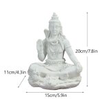 Statue de dieu indien ganesha shiva en rsine, sculpture sai baba de shirdi, seigneur hanuman, bouddha ...