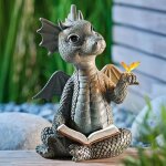 Statue dragon jardin, statue pour jardin nain statue de jardin ext�rieur sculptures et statues de jardin ...