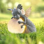 Statue de fée en résine, boule lumineuse, artisanat dragon mère bébé petit dinosaure, décoration de bureau ... Statue de fée en résine, boule lumineuse, artisanat dragon mère bébé petit dinosaure, décoration de bureau ...